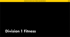 Desktop Screenshot of division1personaltraining.com
